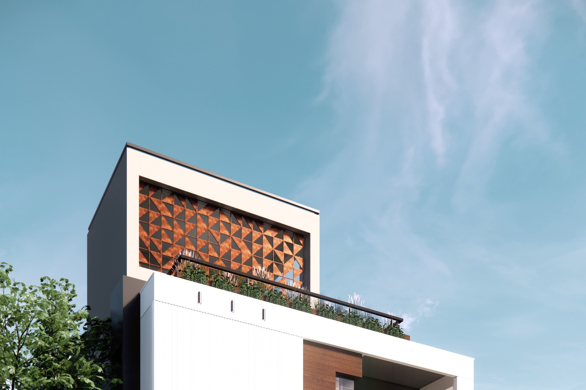 Architectural Design Massing and Light Detail